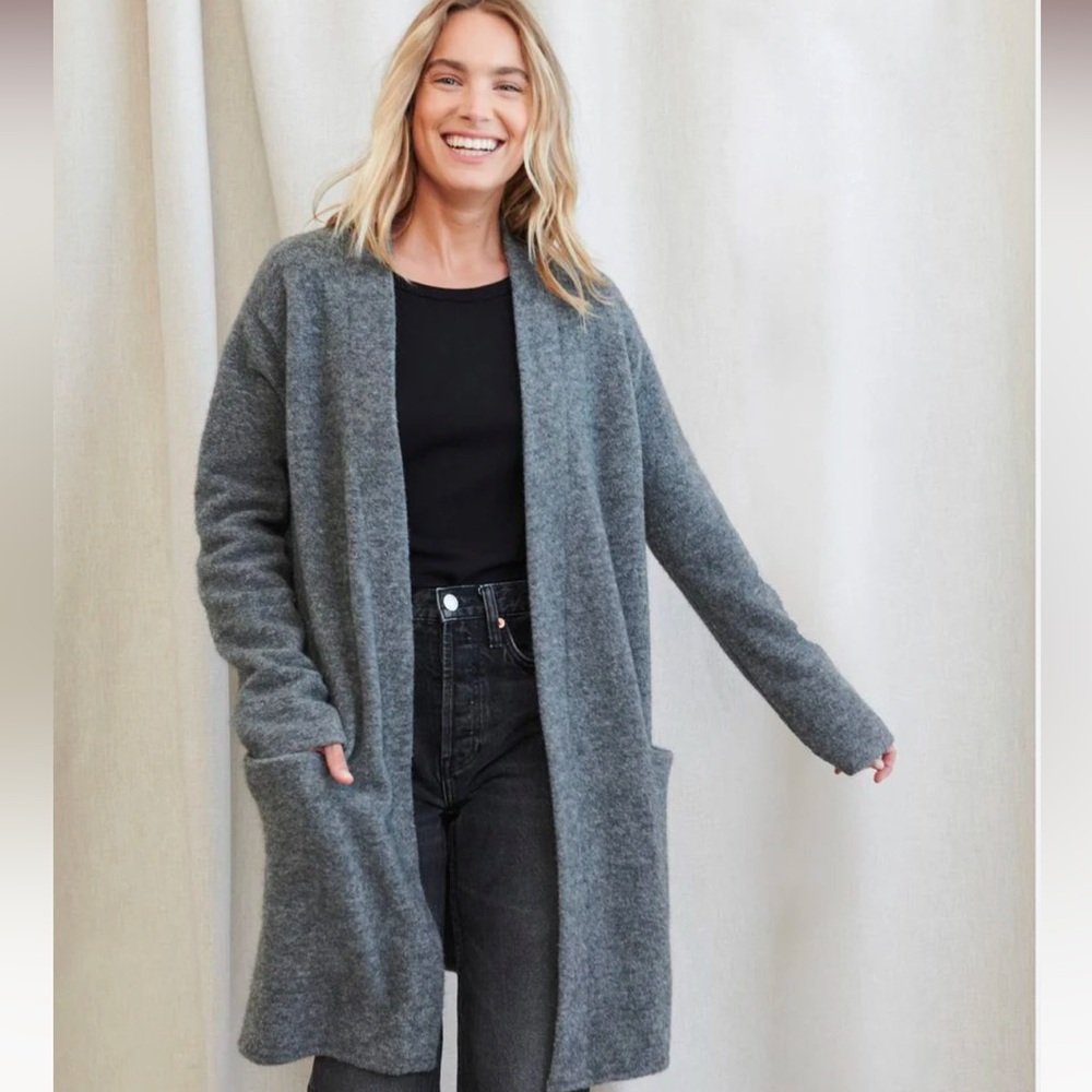 Jenni Kayne Sweater Coat in Seasonal Grey XS Sold Out Online